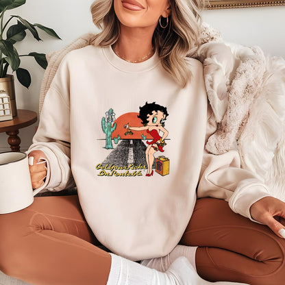 Betty Boop Vintage 90s Retro Cartoon Fan White Unisex T-Shirt