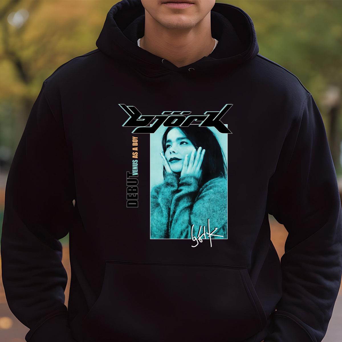 Bjork Retro 90s Venus As A Boy Official Fan Vintage Black Unisex T-Shirt