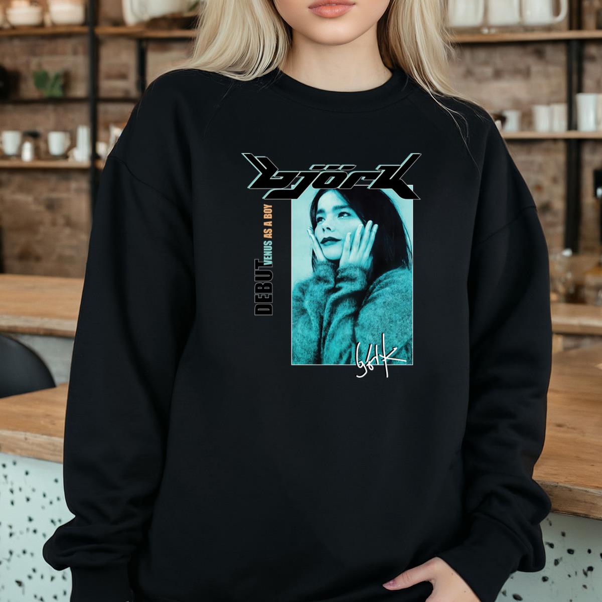 Bjork Retro 90s Venus As A Boy Official Fan Vintage Black Unisex T-Shirt