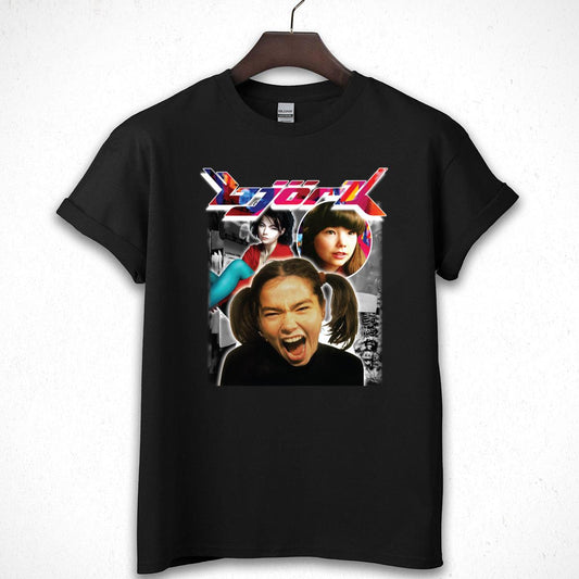 Bjork Vintage 90s Alternative Rock Band Fan Crewneck Black Unisex T-Shirt