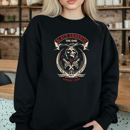 Black Sabbath Vintage 70s World Tour Official Retro Fan Black Unisex T-Shirt