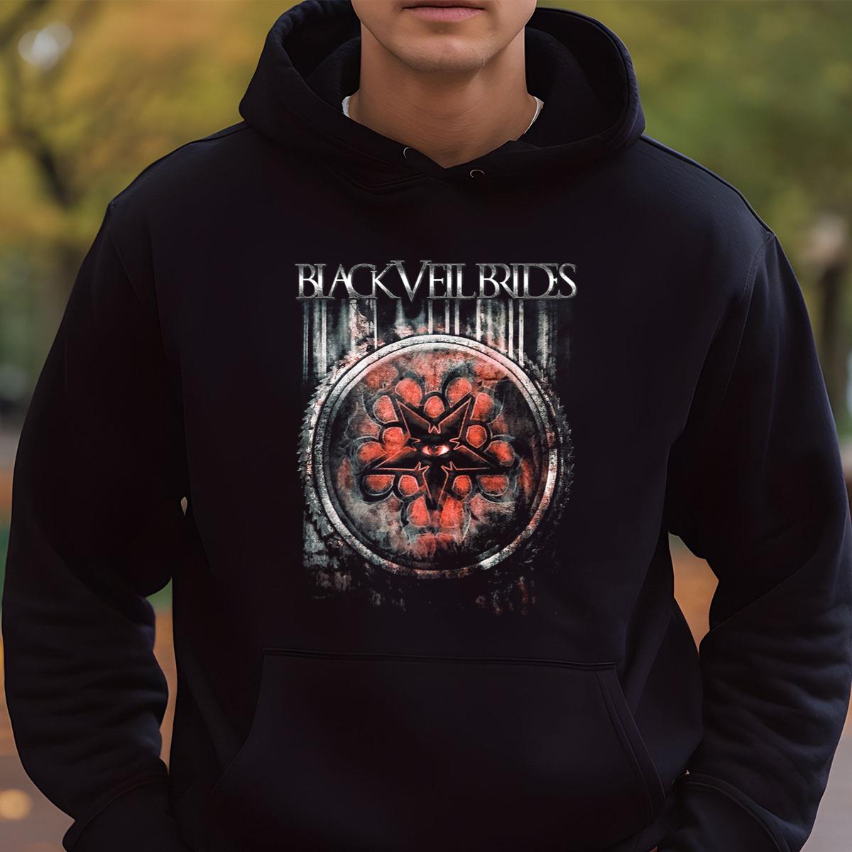 Black Veil Brides Vintage Retro Style Official Fan Rusted Black Unisex T-Shirt