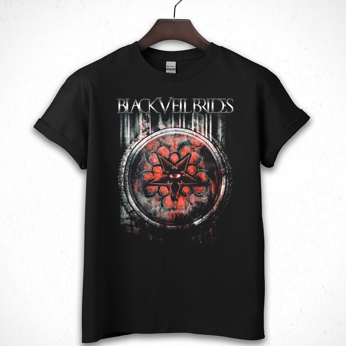 Black Veil Brides Vintage Retro Style Official Fan Rusted Black Unisex T-Shirt