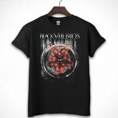 Black Veil Brides Vintage Retro Style Official Fan Rusted Black Unisex T-Shirt