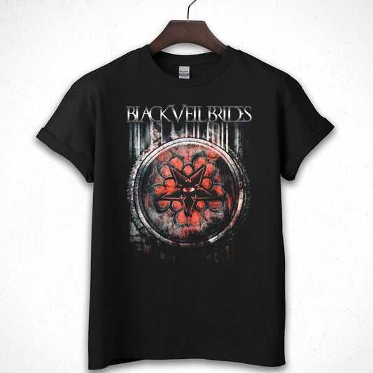 Black Veil Brides Vintage Retro Style Official Fan Rusted Black Unisex T-Shirt