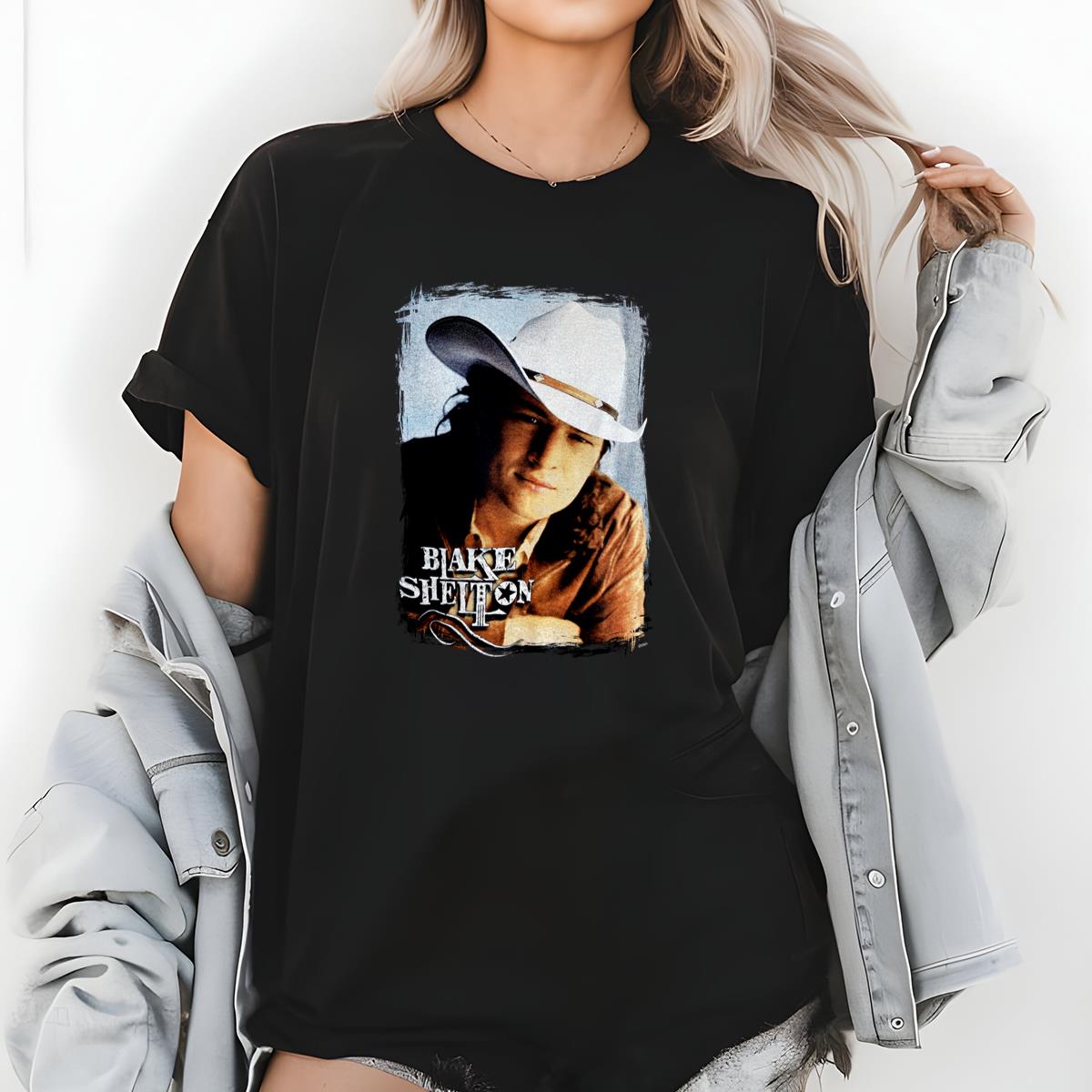 Blake Shelton Vintage 2001 Country Music Fan Collector Black Unisex T-Shirt