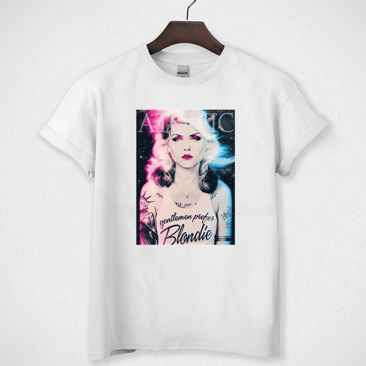 Blondie Debbie Harry Vintage 70s 80s Punk Rock Official Fan White Classic Unisex T-Shirt