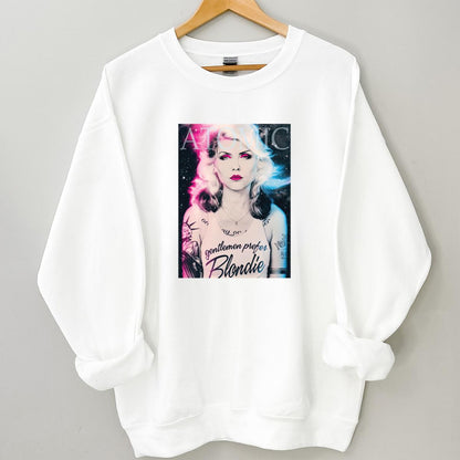 Blondie Debbie Harry Vintage 70s 80s Punk Rock Official Fan White Classic Unisex T-Shirt