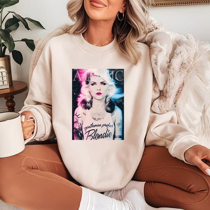 Blondie Debbie Harry Vintage 70s 80s Punk Rock Official Fan White Classic Unisex T-Shirt