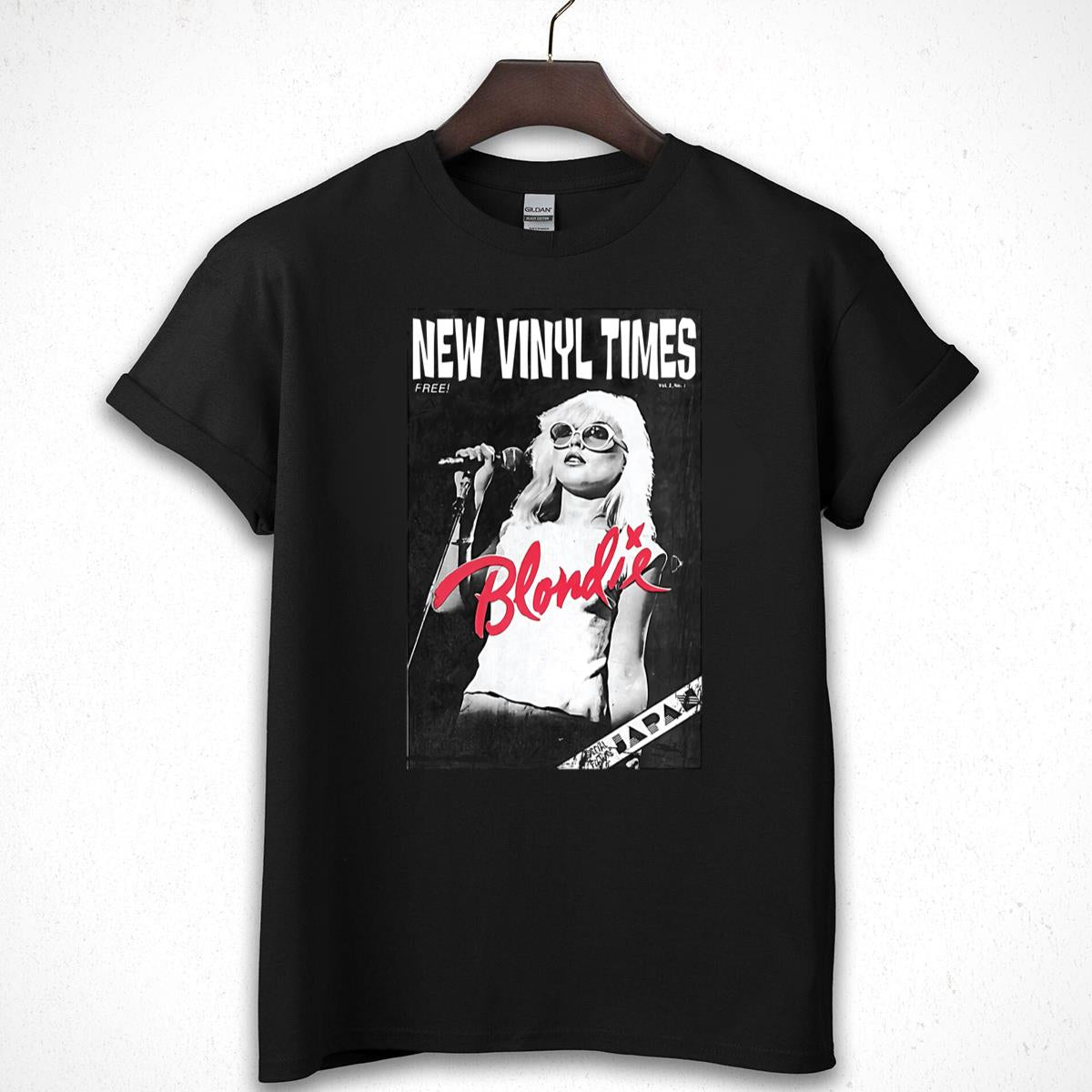 Blondie Vintage 70s Debbie Harry Retro Band Fan Black Unisex T-Shirt
