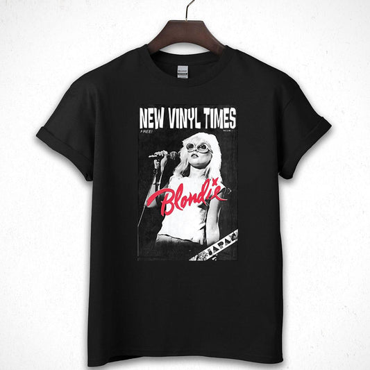 Blondie Vintage 70s Debbie Harry Retro Band Fan Black Unisex T-Shirt