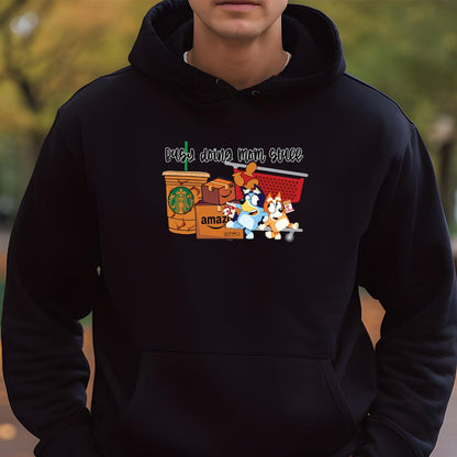 Bluey and Bingo Cartoon Fans Heeler Family Graphic Unisex Sweatshirt