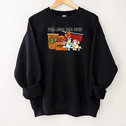 Bluey and Bingo Cartoon Fans Heeler Family Graphic Unisex Sweatshirt