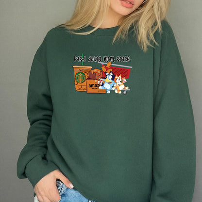 Bluey and Bingo Cartoon Fans Heeler Family Graphic Unisex Sweatshirt