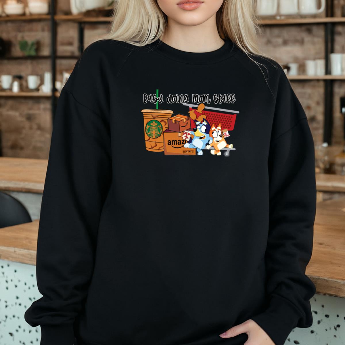 Bluey and Bingo Cartoon Fans Heeler Family Graphic Unisex Sweatshirt