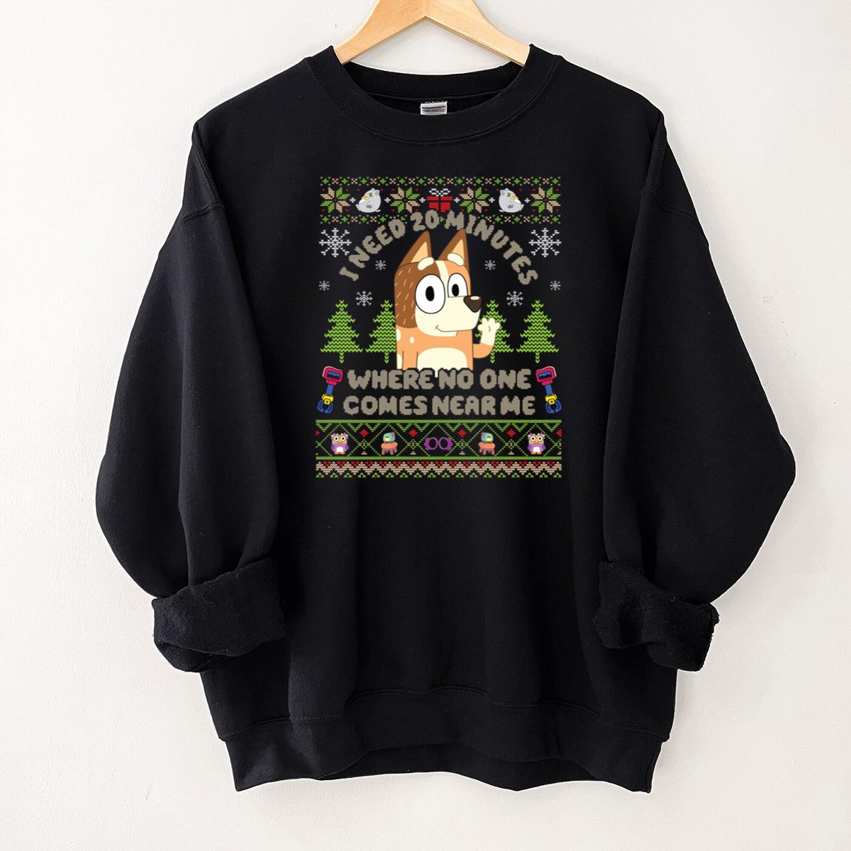 Bluey Retro Chilli Heeler Mom Christmas Sweater Bluey Mum Vintage Unisex Sweatshirt