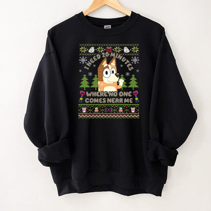 Bluey Retro Chilli Heeler Mom Christmas Sweater Bluey Mum Vintage Unisex Sweatshirt