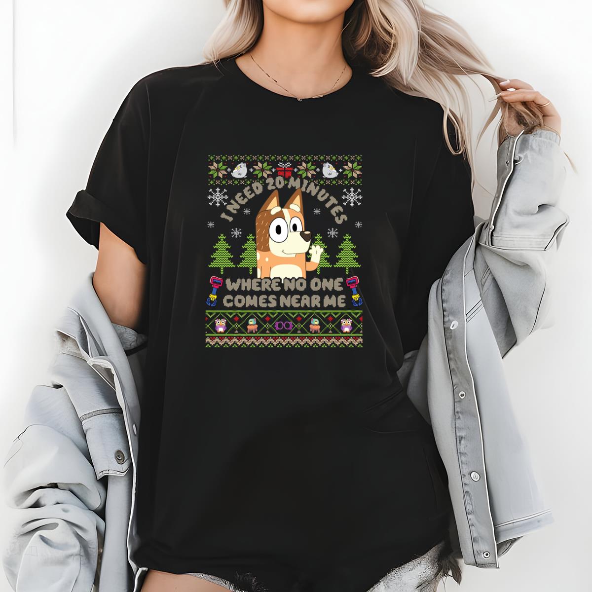 Bluey Retro Chilli Heeler Mom Christmas Sweater Bluey Mum Vintage Unisex Sweatshirt