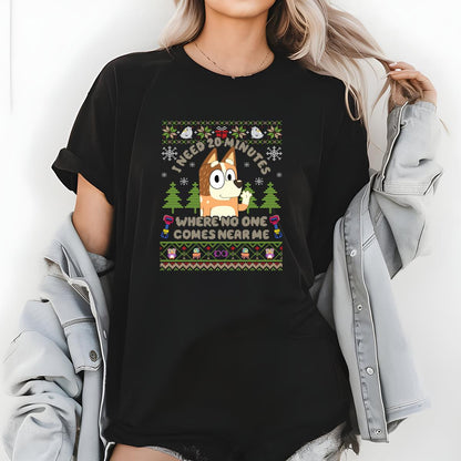 Bluey Retro Chilli Heeler Mom Christmas Sweater Bluey Mum Vintage Unisex Sweatshirt