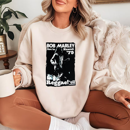 Bob Marley Vintage 1979 Live In Hawaii Reggae Fan Unisex T-Shirt