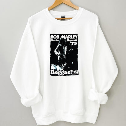 Bob Marley Vintage 1979 Live In Hawaii Reggae Fan Unisex T-Shirt