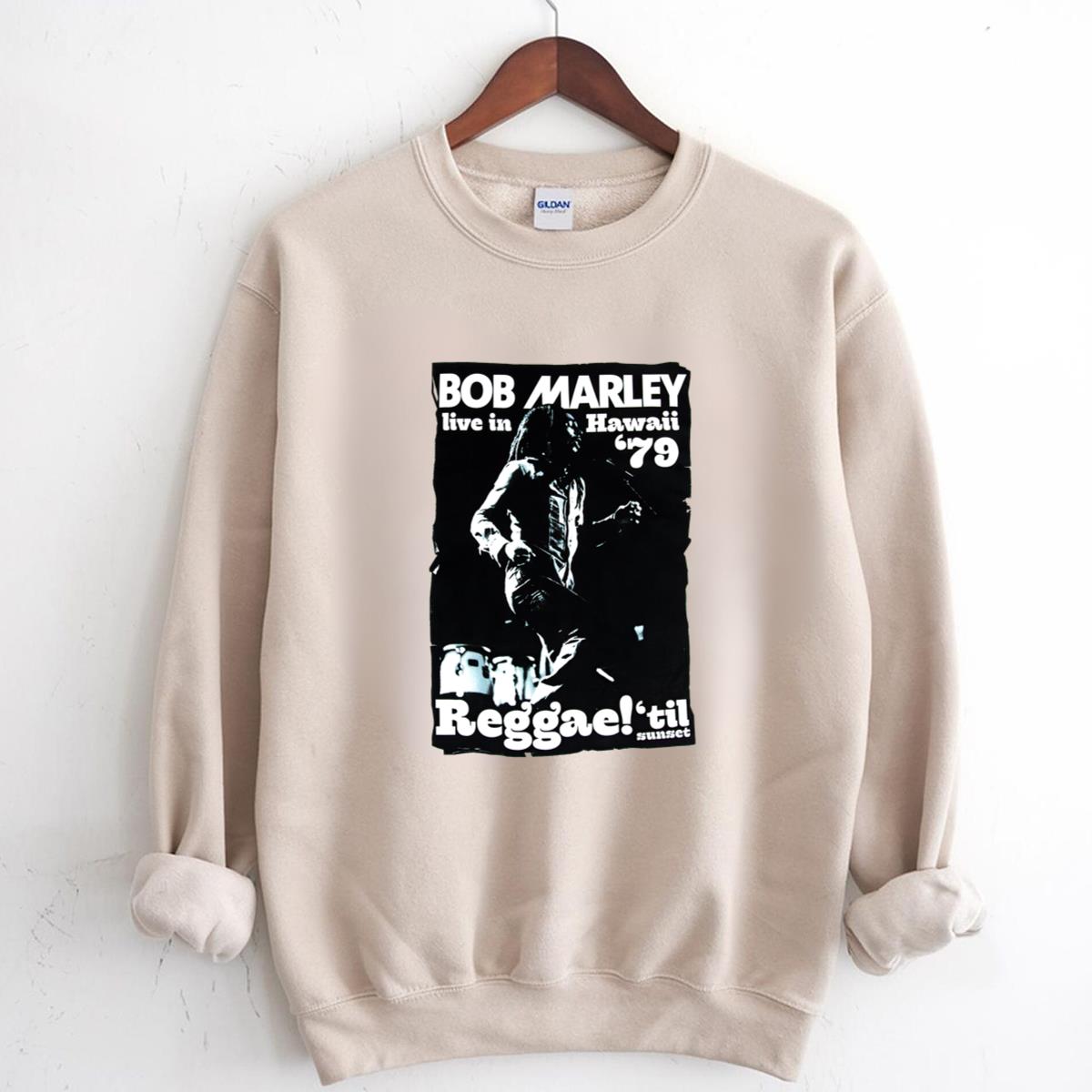 Bob Marley Vintage 1979 Live In Hawaii Reggae Fan Unisex T-Shirt