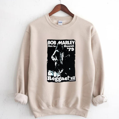 Bob Marley Vintage 1979 Live In Hawaii Reggae Fan Unisex T-Shirt