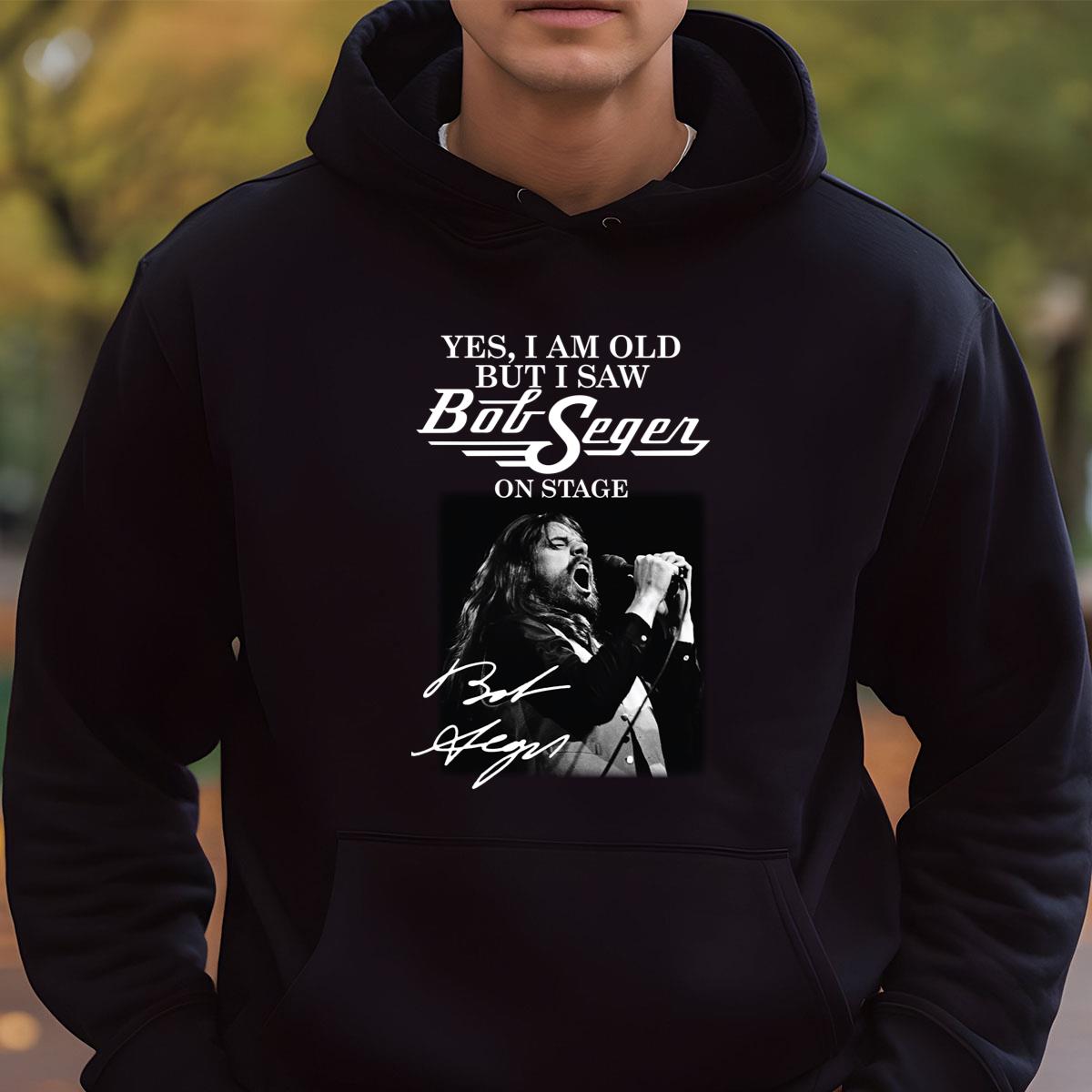 Bob Seger Vintage 70s On Stage Signature Fan Black Unisex T-Shirt