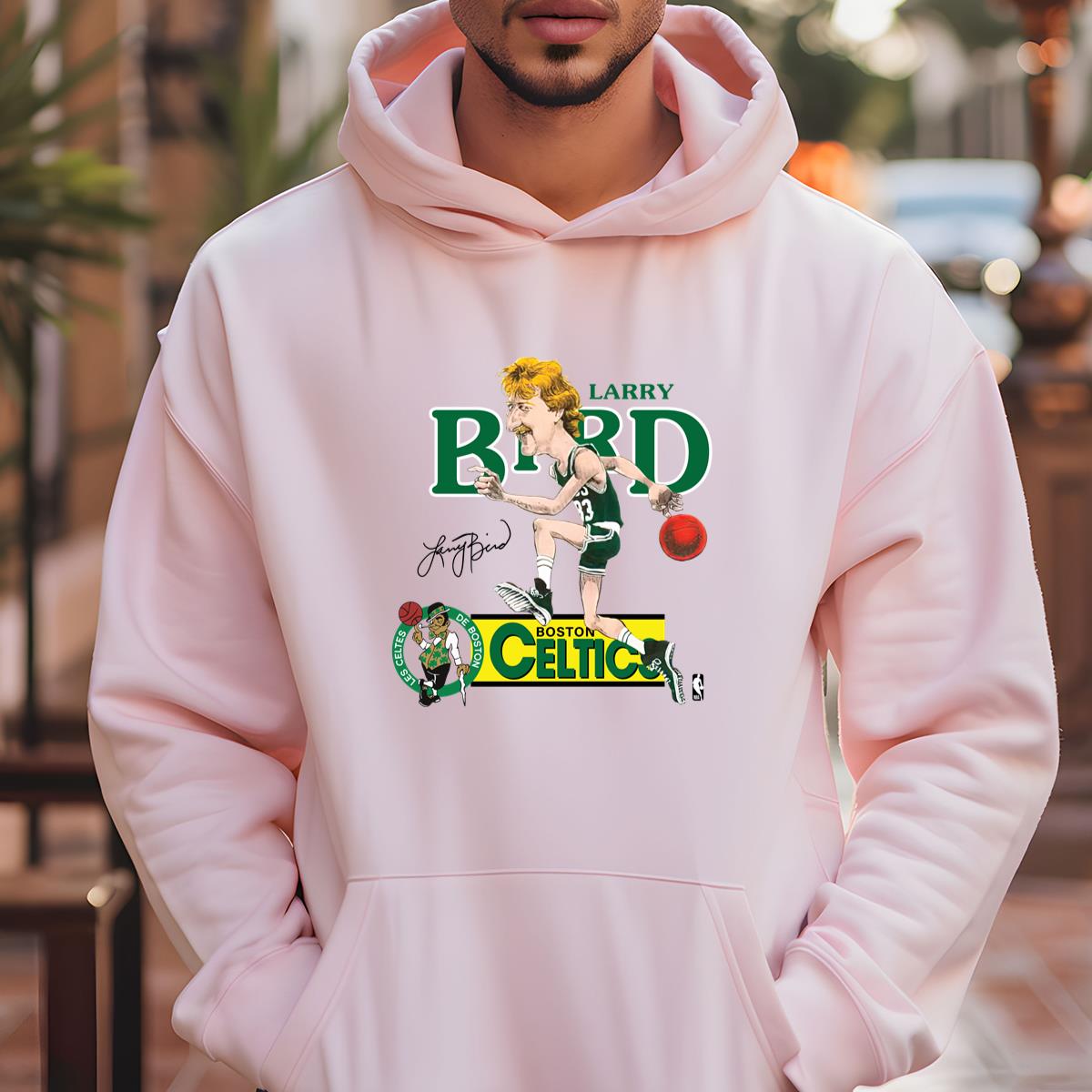 Boston Celtics Retro 90s Signature Funny Chibi Design Collector White Unisex T-Shirt