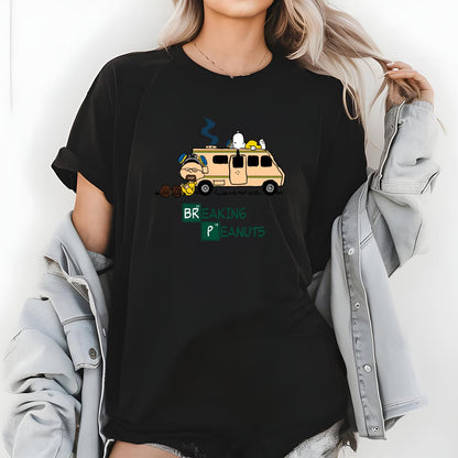 Breaking Bad Peanuts Mashup Funny Graphic Tee 