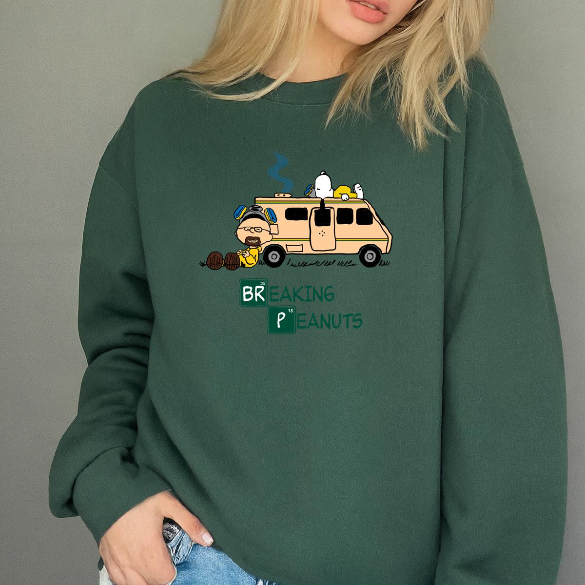 Breaking Bad Peanuts Mashup Funny Graphic Tee 