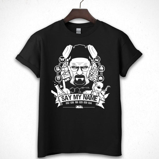 Breaking Bad Walter White Graphic Tee - Say My Name Cool T-Shirt 