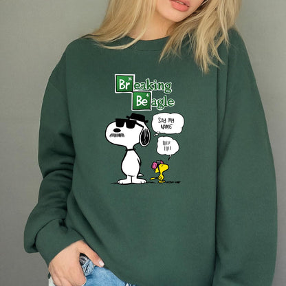 Breaking Beagle Funny Parody Cool Graphic Tee 