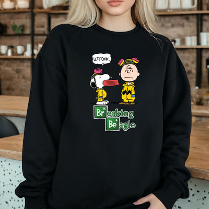 Breaking Beagle Funny Parody Graphic T-Shirt 