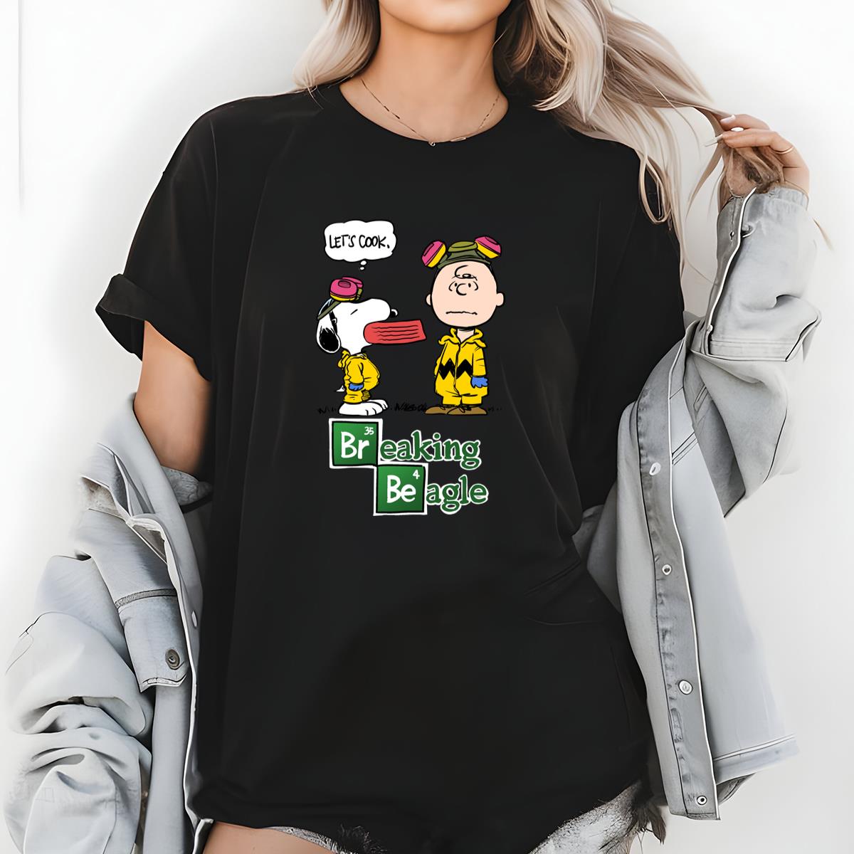 Breaking Beagle Funny Parody Graphic T-Shirt 