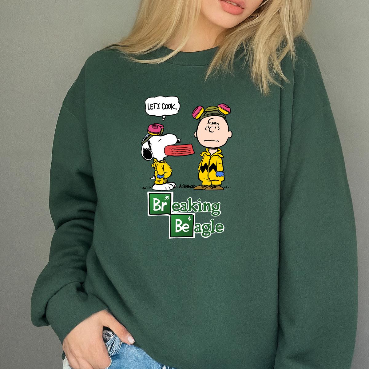 Breaking Beagle Funny Parody Graphic T-Shirt 