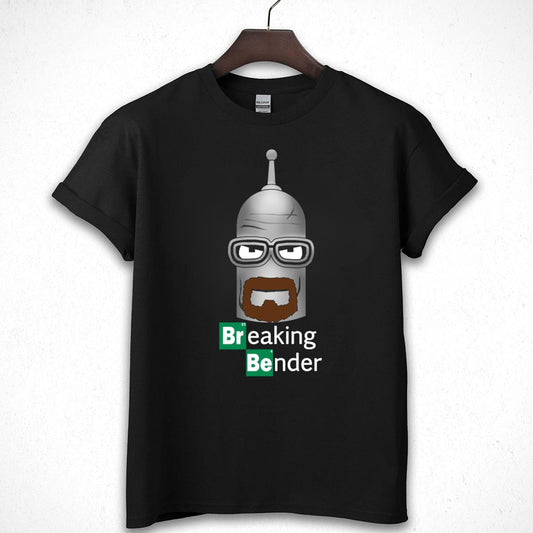 Breaking Bender Funny Mashup Robot Science Graphic T-Shirt 