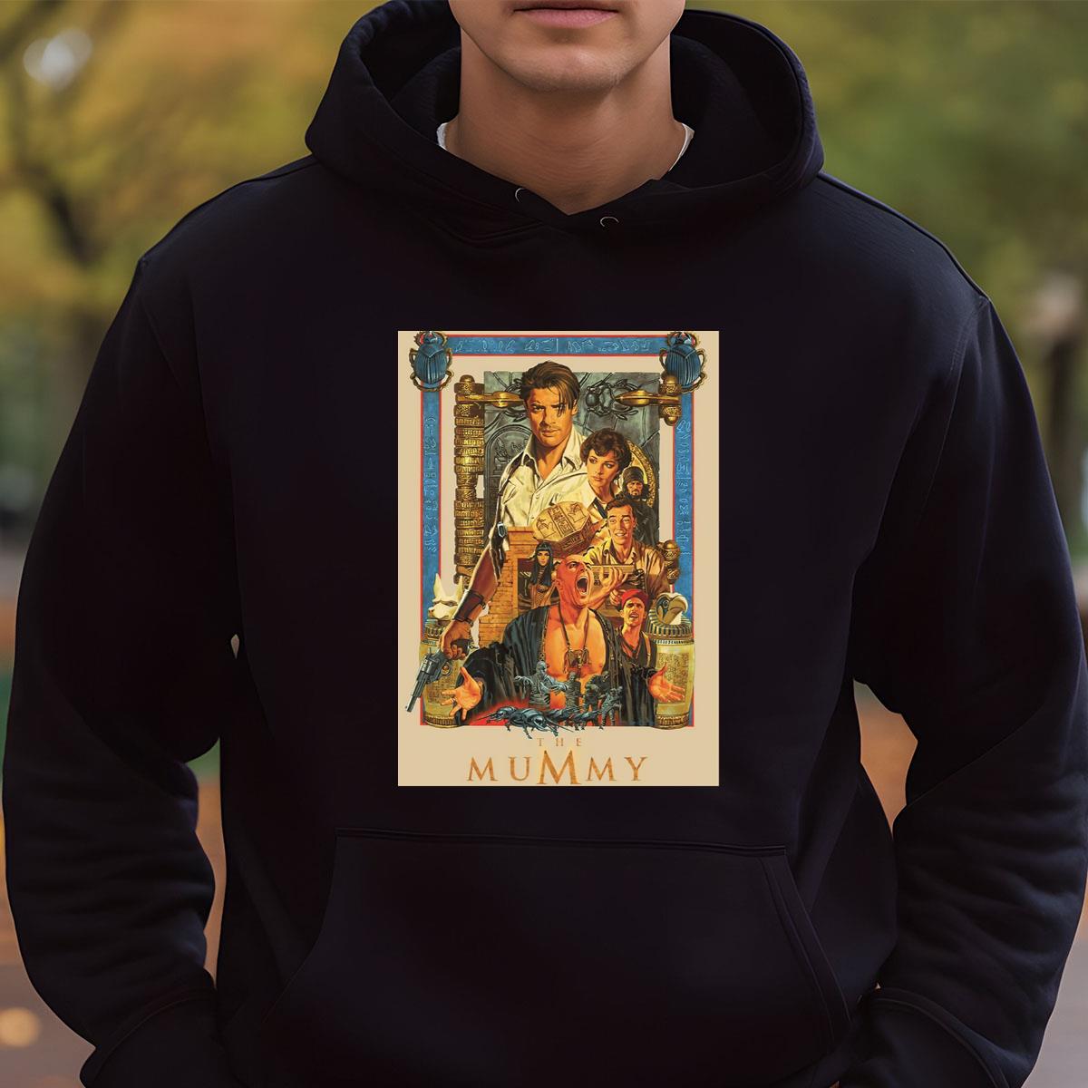 Brendan Fraser The Mummy Vintage 90s Movie Fan Classic Black Unisex T-Shirt