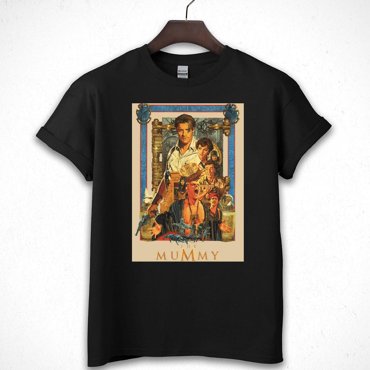 Brendan Fraser The Mummy Vintage 90s Movie Fan Classic Black Unisex T-Shirt