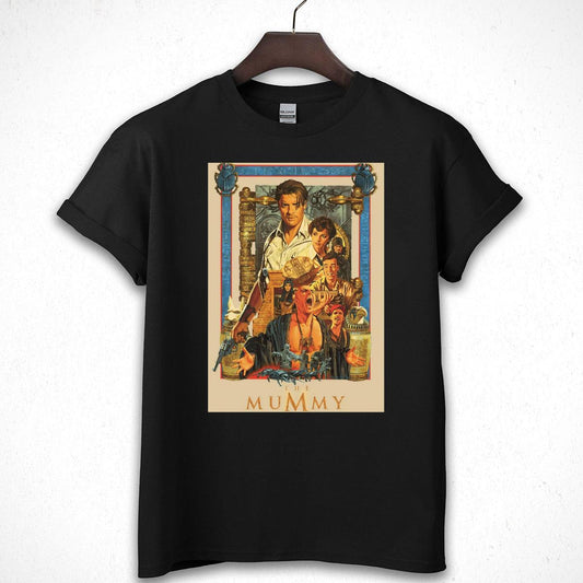 Brendan Fraser The Mummy Vintage 90s Movie Fan Classic Black Unisex T-Shirt
