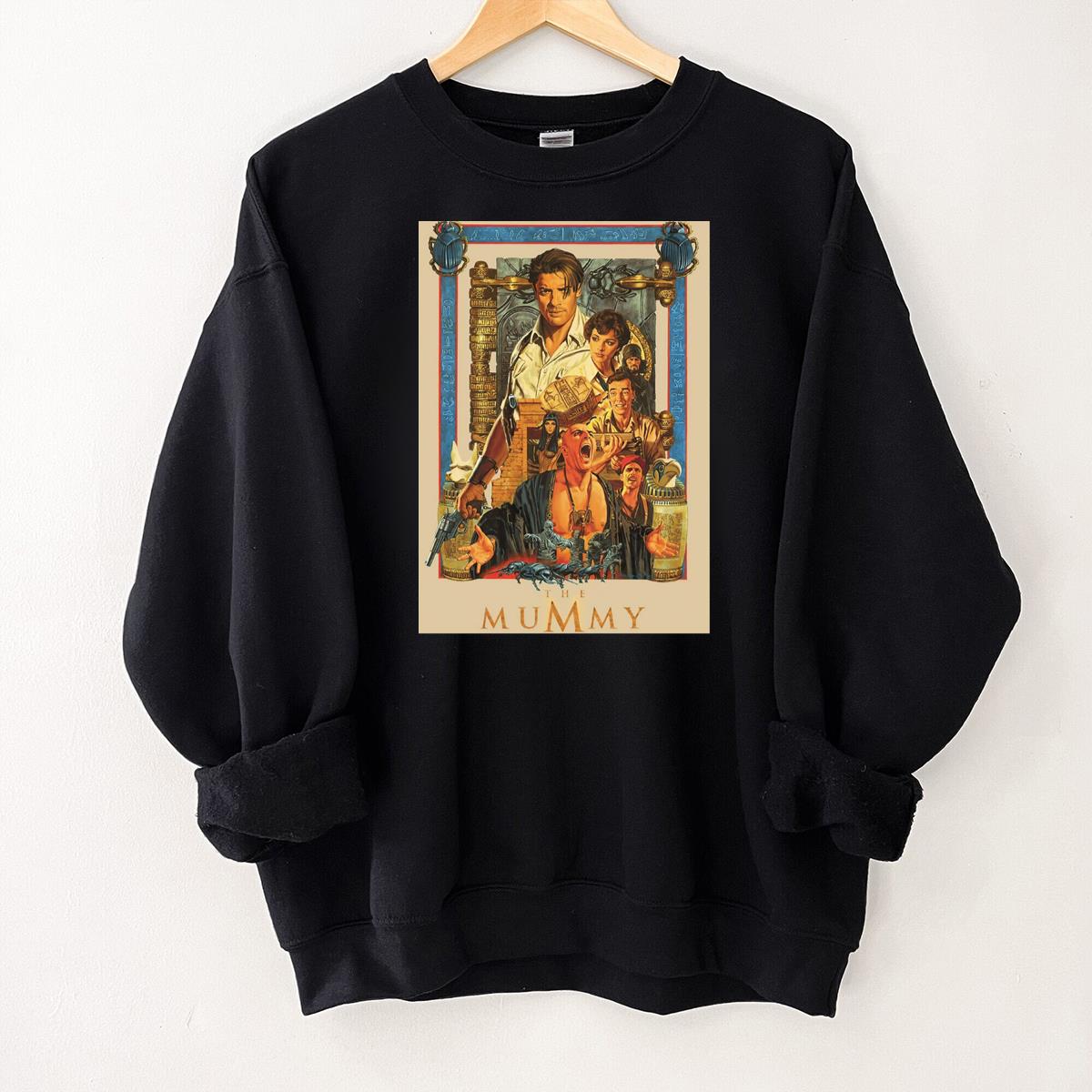 Brendan Fraser The Mummy Vintage 90s Movie Fan Classic Black Unisex T-Shirt