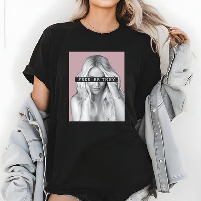 Britney Spears Vintage 90s Pop Icon Fan Retro White Unisex T-Shirt
