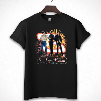Brooks & Dunn Vintage 90s Country Music Legends Collector Edition Dale Earnhardt Sunday Money Black Unisex T-Shirt