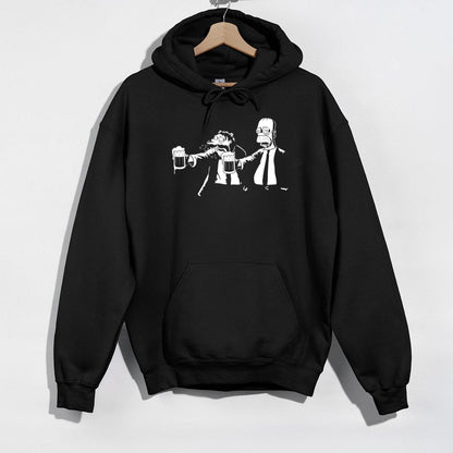 Cartoon Character Drinking Beer Funny Graphic Tee 