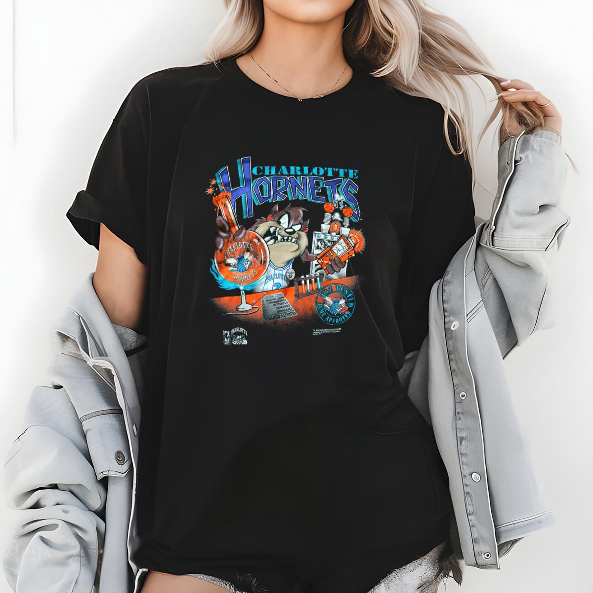 Charlotte Hornets NBA Basketball Champions Vintage Fan Retro Purple Unisex T-Shirt