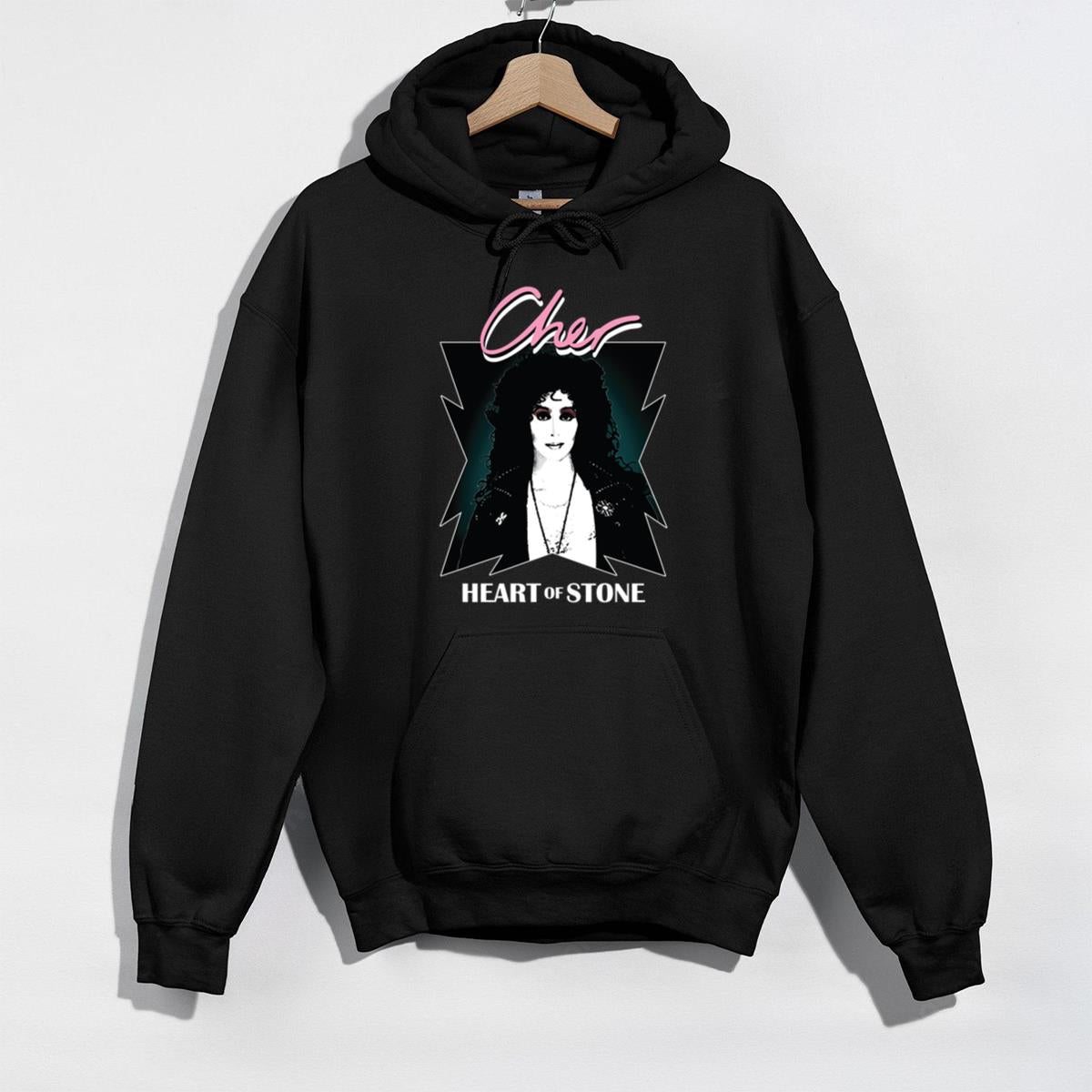 Cher Heart of Stone Vintage 80s Retro Official Fan Black Unisex T-Shirt