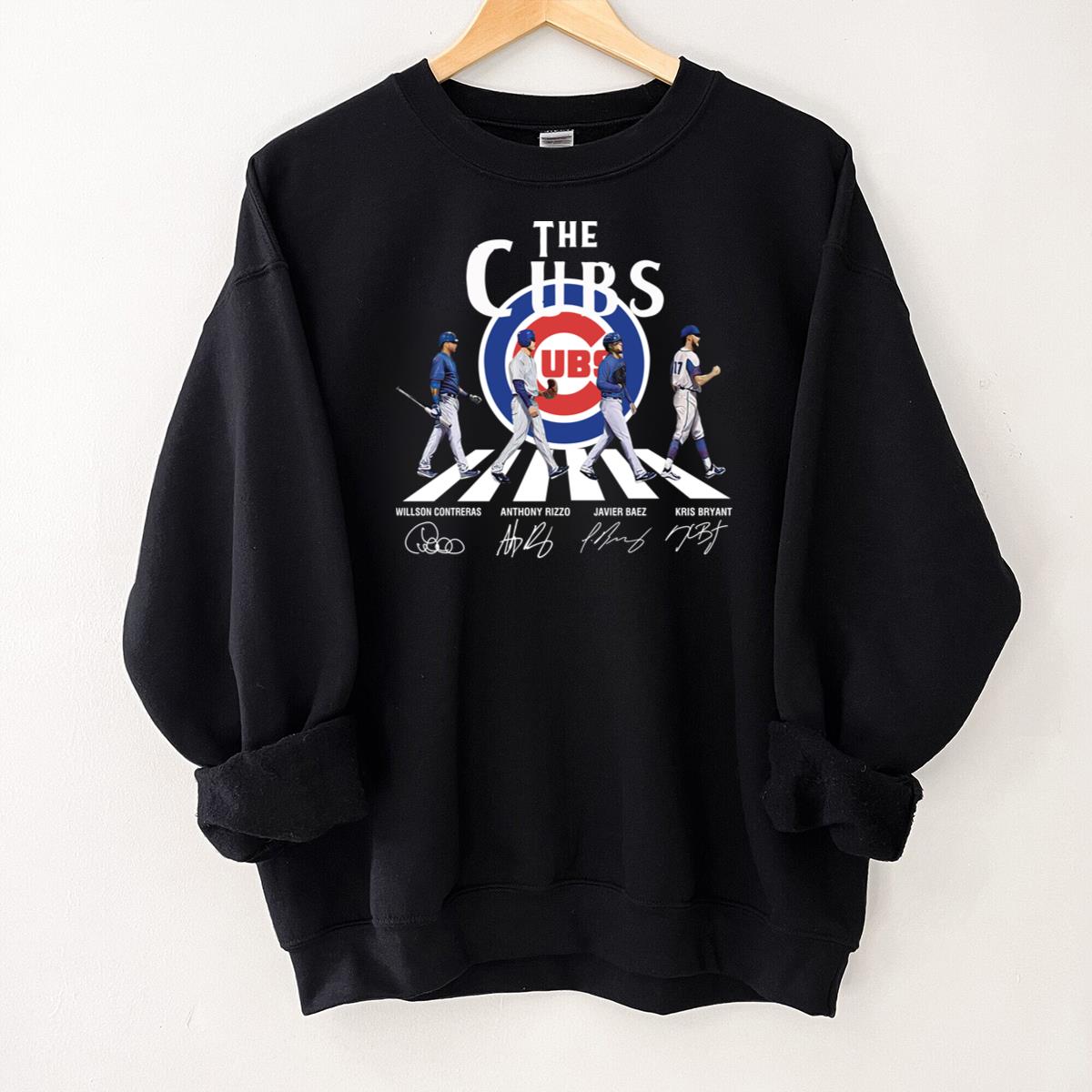Chicago Cubs Vintage 90s Signatures Official Fan Navy Blue Unisex T-Shirt