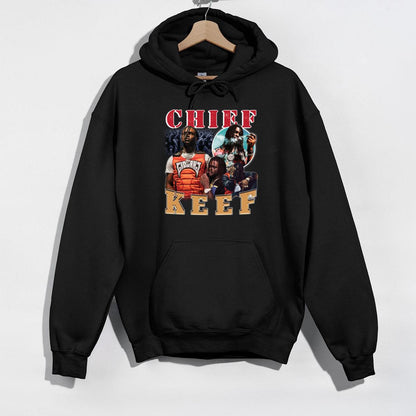 Chief Keef Rapper Vintage 2010s Hip Hop Music Official Fan Black Unisex T-Shirt