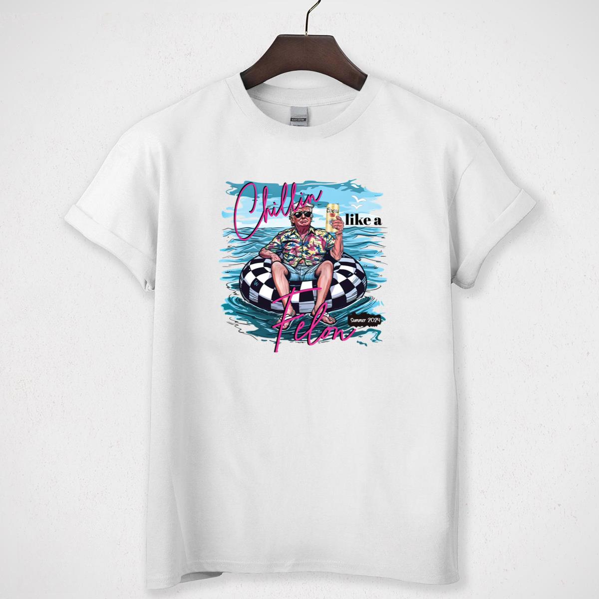 Chillin Like A Felon Vintage 2024 Summer Collector Edition Unisex T-Shirt