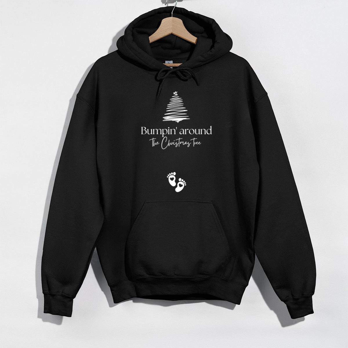 Christmas Pregnancy Announcement Bumpin Around the Christmas Tree Maternity Sweatshirt Jumper